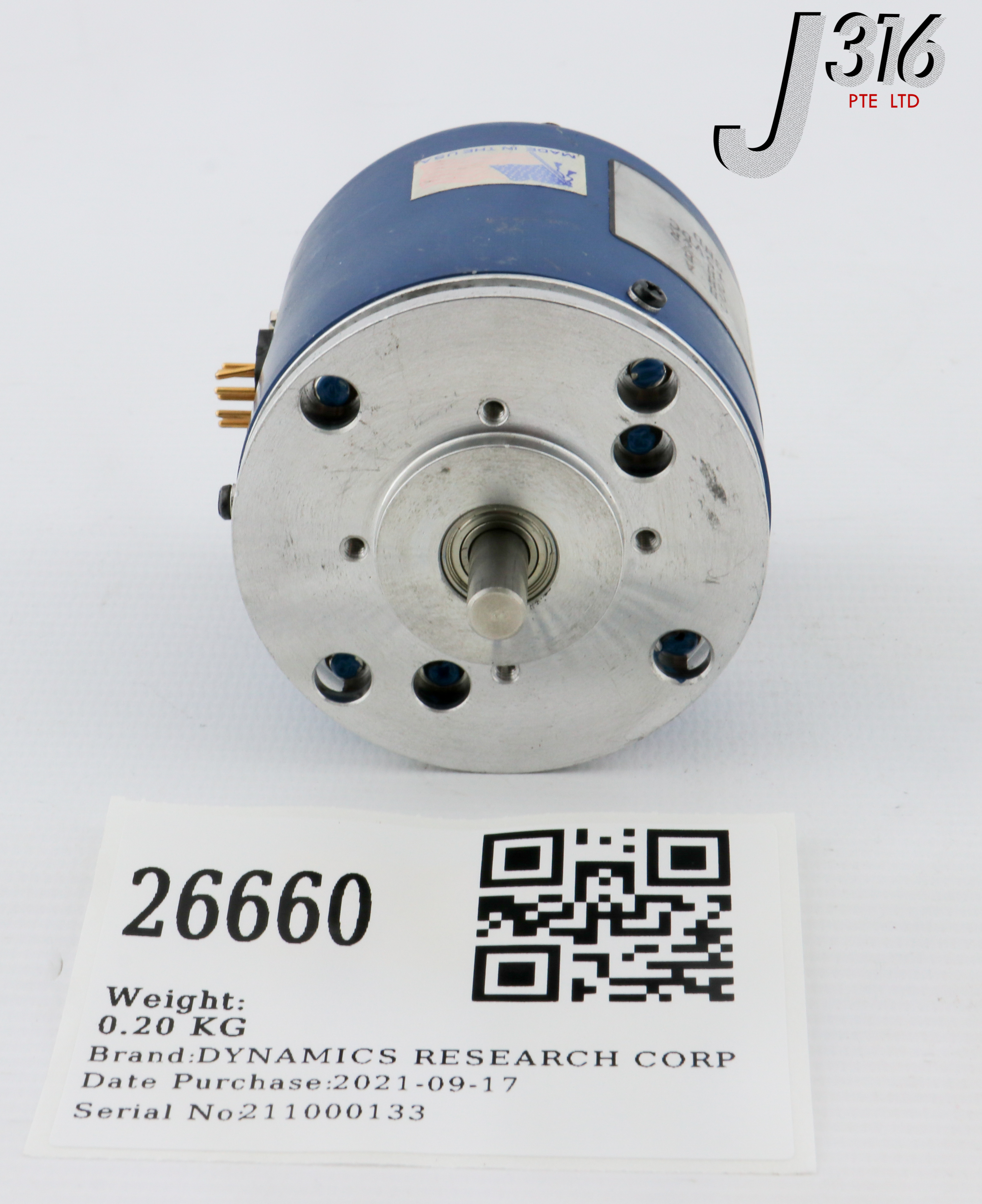しょう③ 26660 DYNAMICS RESEARCH CORP ROTARY ENCODER 77L-20-B13-2500-S977